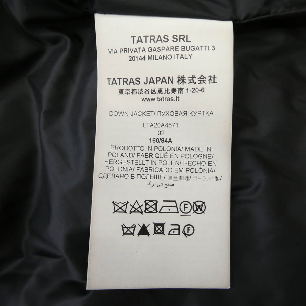 TATRAS タトラス LTAT20A4571 LAVIANA ラビアナ ファー フーデッド ダウンコート ジャケット ブラック系 02【中古】