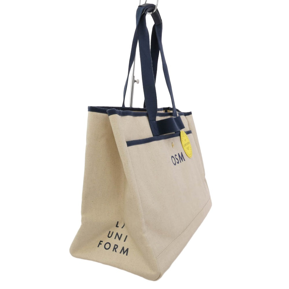 FRAGMENT DESIGN フラグメントデザイン L/UNIFORM リュニフォーム THE BIG BAG キャンバス ビッグ トートバッグ ベージュ系【極上美品】【中古】