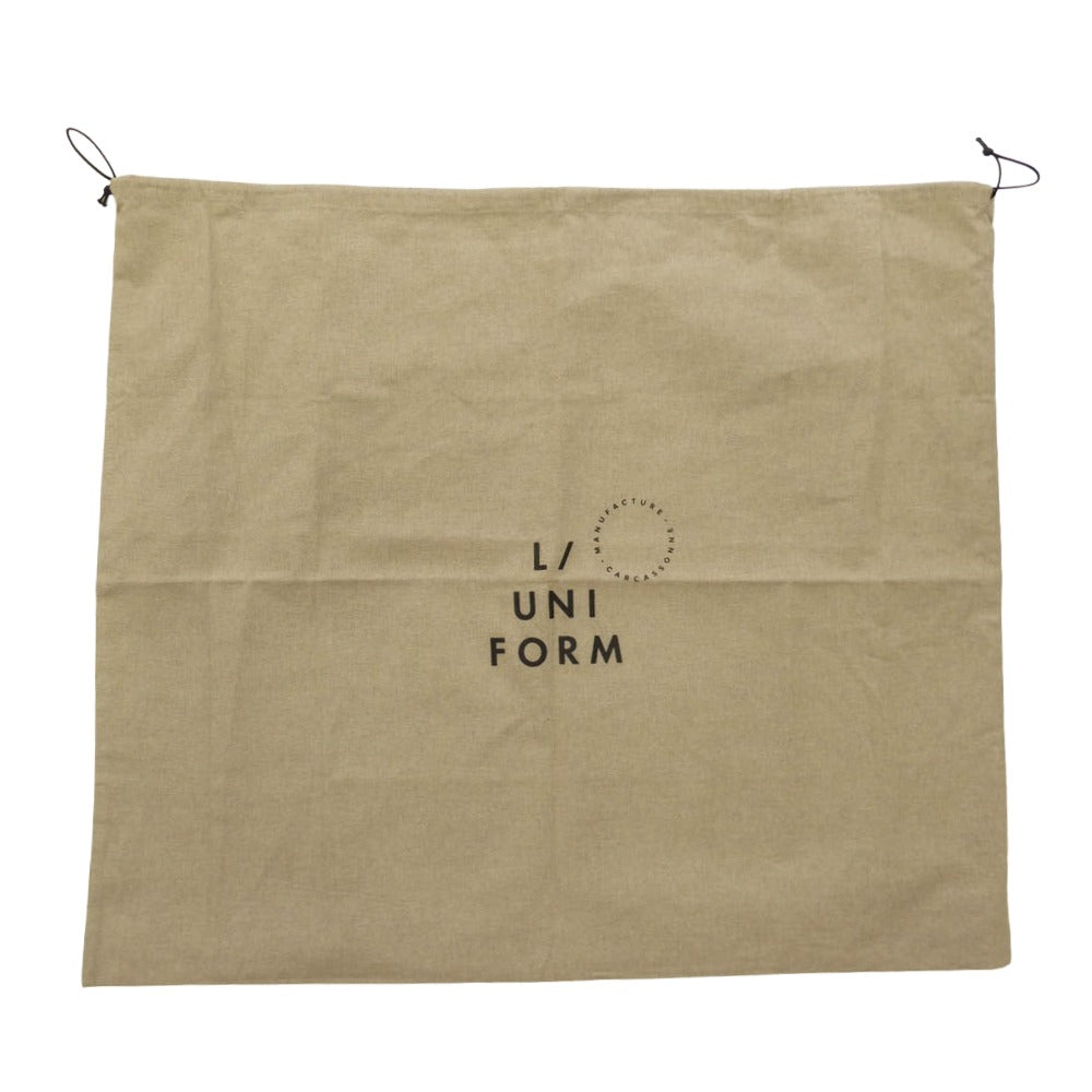 FRAGMENT DESIGN フラグメントデザイン L/UNIFORM リュニフォーム THE BIG BAG キャンバス ビッグ トートバッグ ベージュ系【極上美品】【中古】