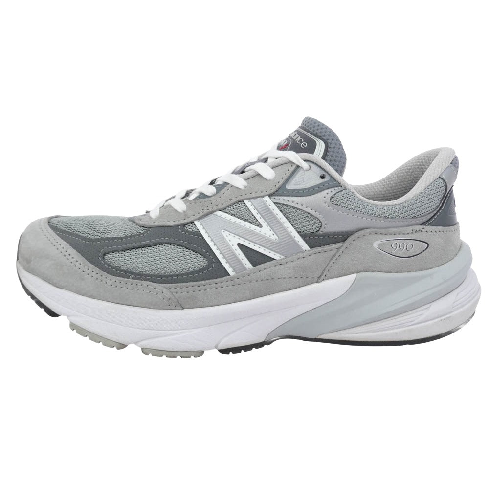 NEW BALANCE ニューバランス M990GL6 990V6 "Gray" Heel Logo NB グレーヒールロゴ ローカットスニーカー グレー系 27.5cm【中古】