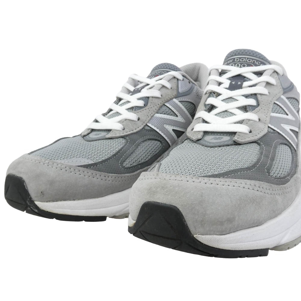 NEW BALANCE ニューバランス M990GL6 990V6 "Gray" Heel Logo NB グレーヒールロゴ ローカットスニーカー グレー系 27.5cm【中古】