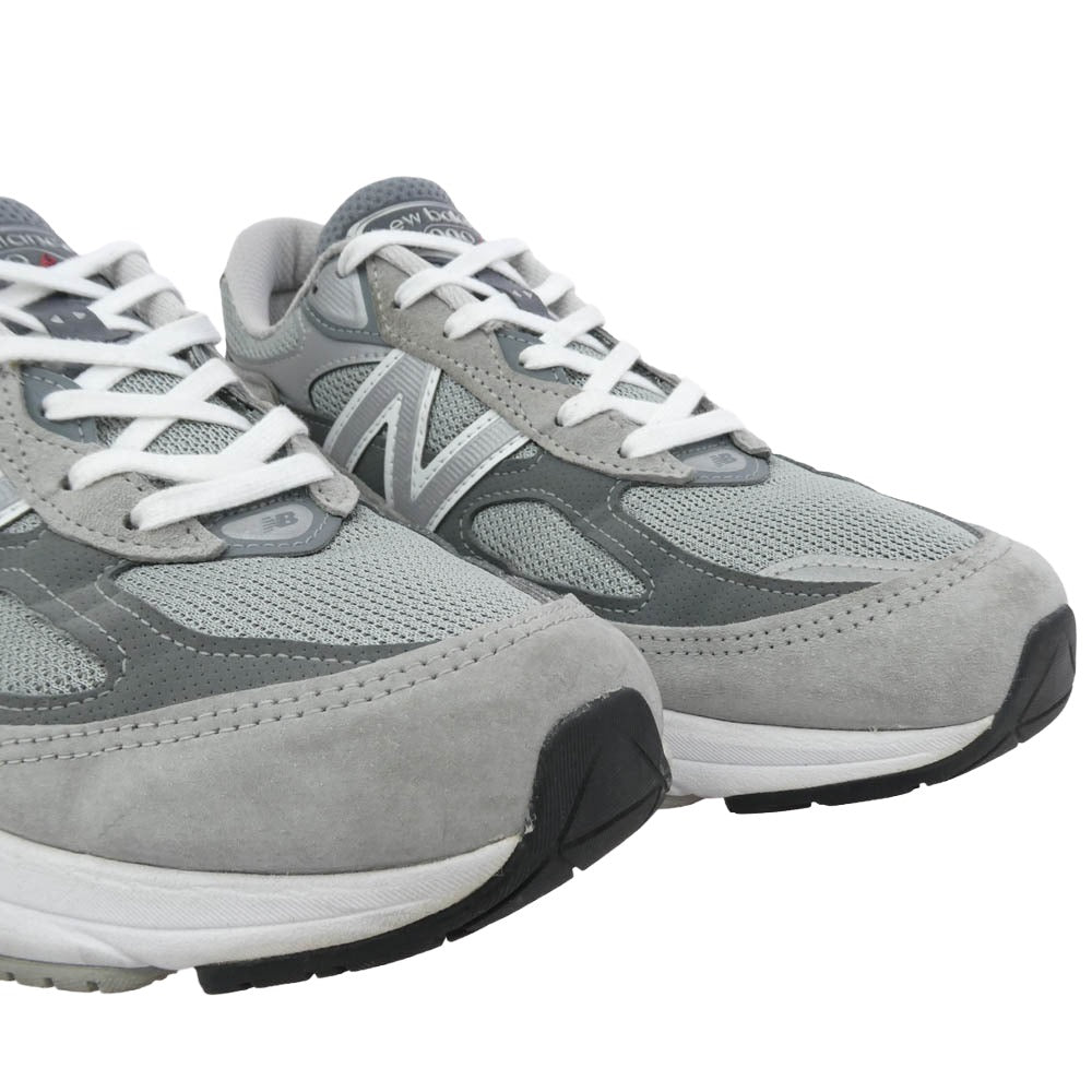 NEW BALANCE ニューバランス M990GL6 990V6 "Gray" Heel Logo NB グレーヒールロゴ ローカットスニーカー グレー系 27.5cm【中古】