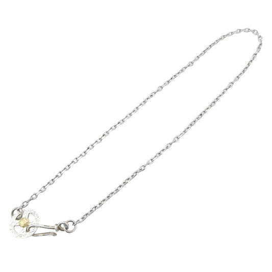 FIRST ARROW's ファーストアローズ K18付 メディスンホイール付き チェーン Sサイズ 45cm シルバー系 ゴールド系【中古】