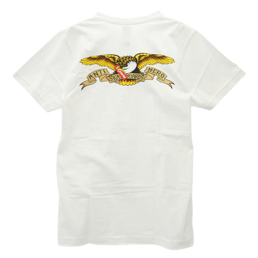 Supreme シュプリーム 16SS ANTIHERO アンタイヒーロー Pocket Tee 胸ポケット ロゴプリント 半袖 Tシャツ ホワイト系 マルチカラー系 M【極上美品】【中古】