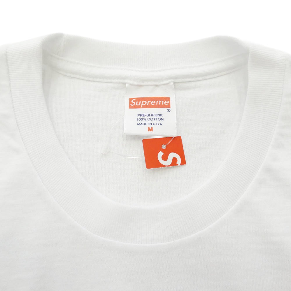 Supreme シュプリーム 16SS ANTIHERO アンタイヒーロー Pocket Tee 胸ポケット ロゴプリント 半袖 Tシャツ ホワイト系 マルチカラー系 M【極上美品】【中古】