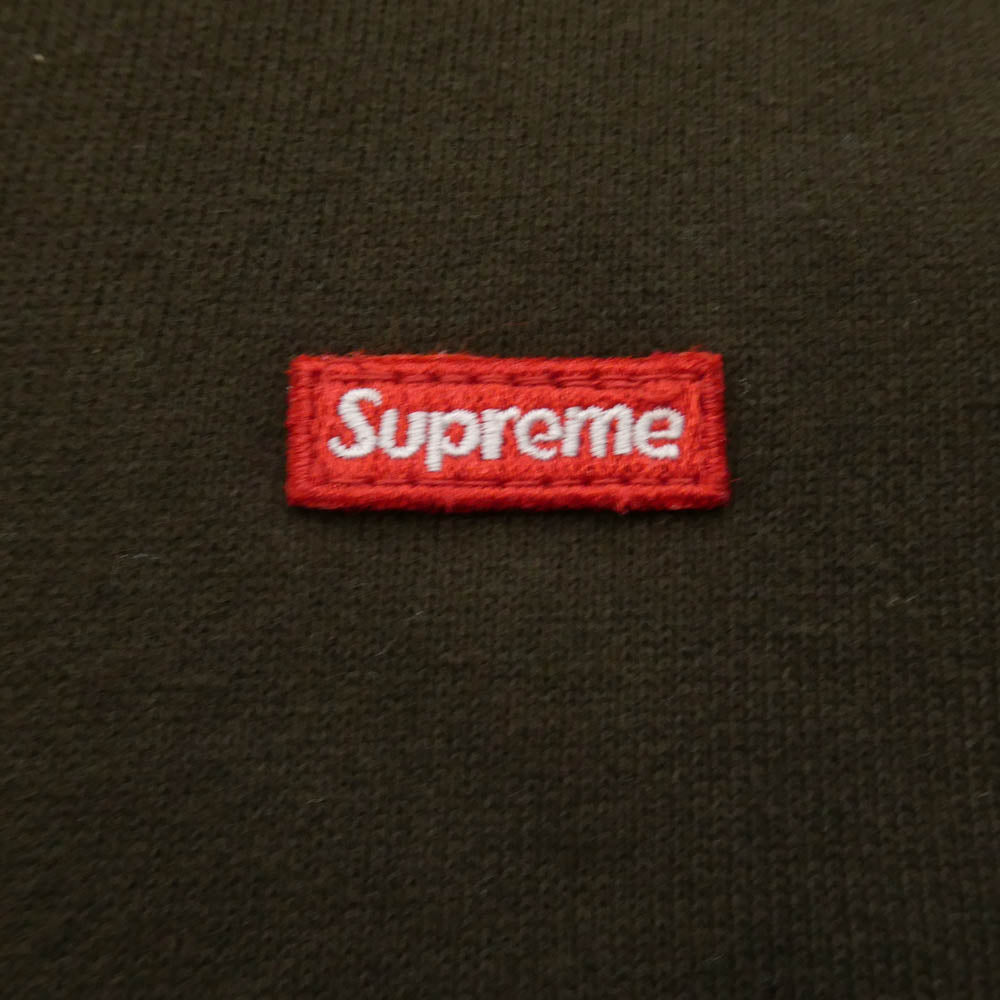 Supreme シュプリーム 25AW Small Box Zip Up Hooded Sweatshirt スモールボックス ジップアップ フード スウェットシャツ パーカー カーキ系 M【中古】