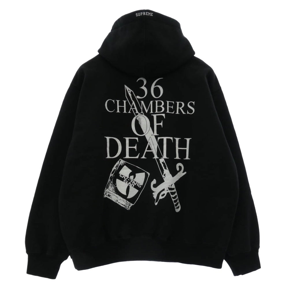 Supreme シュプリーム 25AW x Wu-Tang Clan Hooded Sweatshirt ウータンクラン フード スウェットシャツ フーディー パーカー ブラック系 M【美品】【中古】