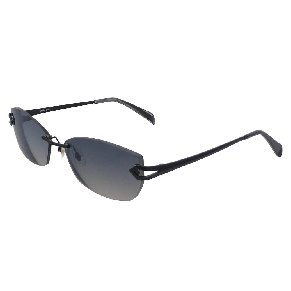 STYLE EYES スタイルアイズ 度入り カラーレンズ 眼鏡 メガネ アイウェア 0395-3 ブラック系【中古】