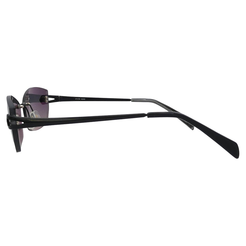 STYLE EYES スタイルアイズ 度入り カラーレンズ 眼鏡 メガネ アイウェア 0395-3 ブラック系【中古】