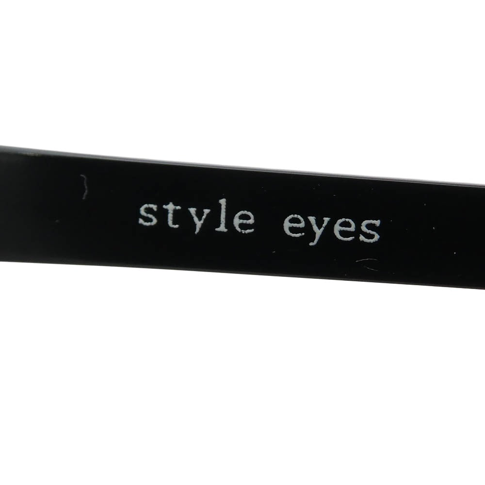 STYLE EYES スタイルアイズ 度入り カラーレンズ 眼鏡 メガネ アイウェア 0395-3 ブラック系【中古】