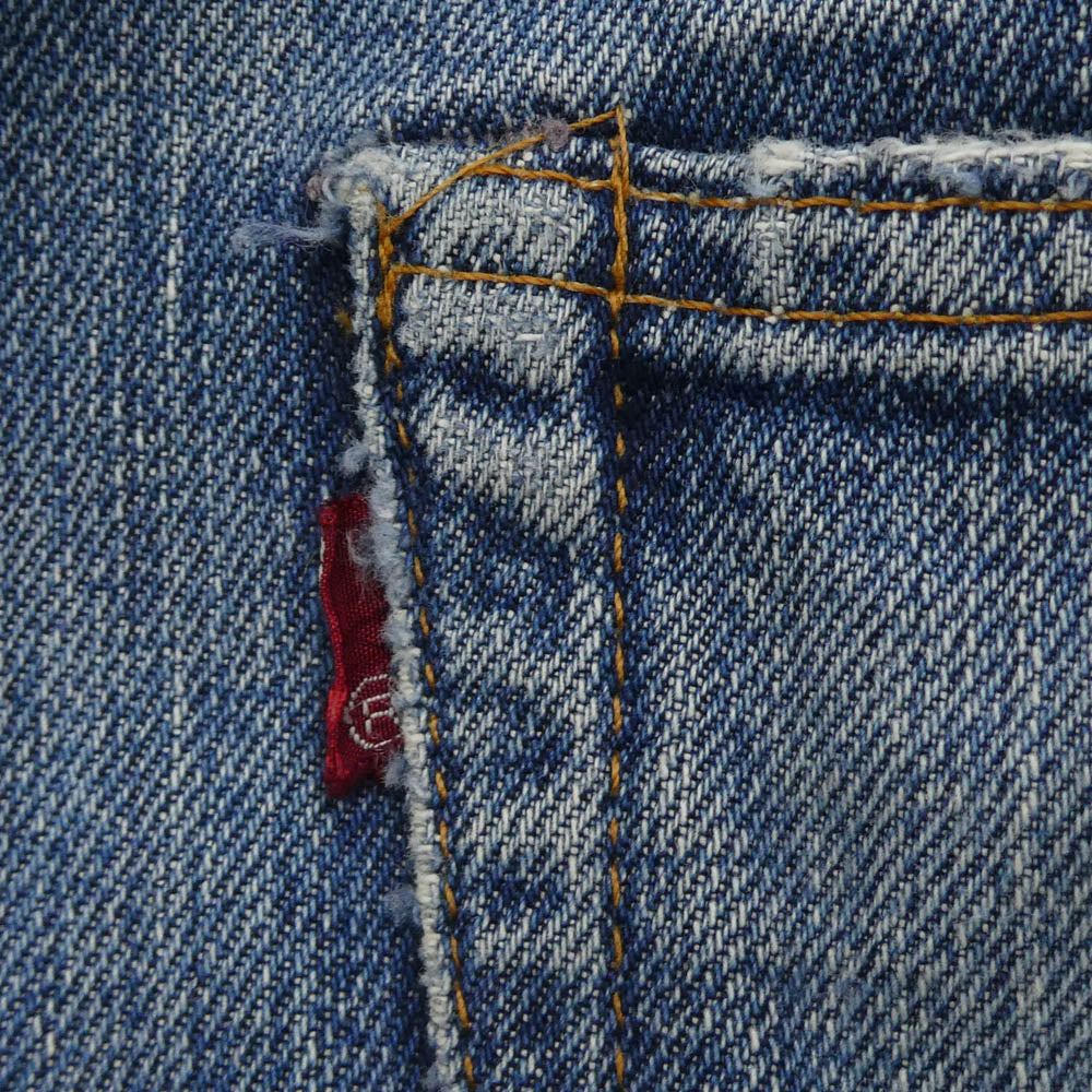 Levi's リーバイス 501 66前期 Vステッチ ズレカン サークルR ボタン裏16 デニム パンツ インディゴブルー系 31【中古】