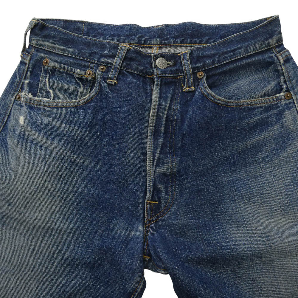Levi's リーバイス 501 66前期 Vステッチ ズレカン サークルR ボタン裏16 デニム パンツ インディゴブルー系 31【中古】