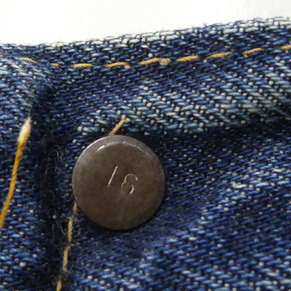 Levi's リーバイス 501 66前期 Vステッチ ズレカン サークルR ボタン裏16 デニム パンツ インディゴブルー系 31【中古】
