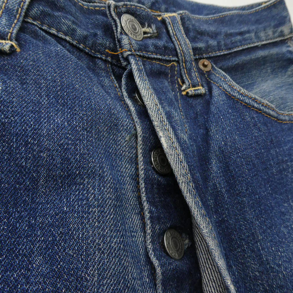 Levi's リーバイス 501 66前期 Vステッチ ズレカン サークルR ボタン裏16 デニム パンツ インディゴブルー系 31【中古】