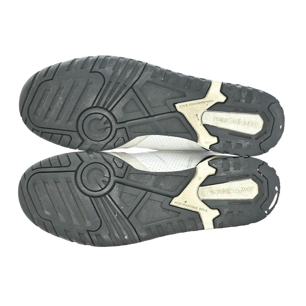NEW BALANCE ニューバランス BB550LM1 550 Black ブラック レザー スニーカー ホワイト系 ブラック系 27.5cm【中古】