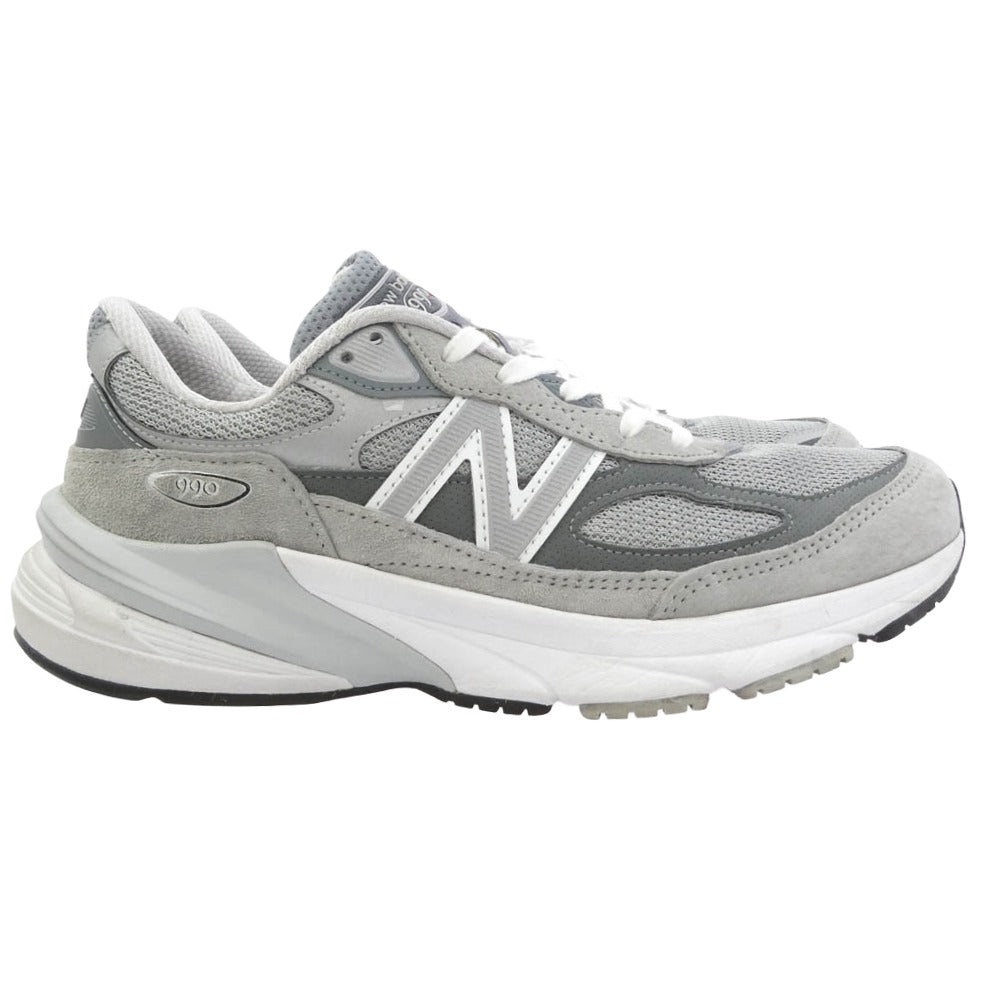 NEW BALANCE ニューバランス M990GL6 990V6 Gray グレー スエード スニーカー グレー系 25cm【中古】