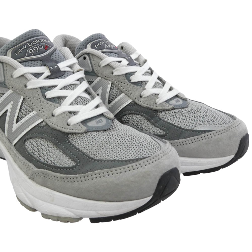 NEW BALANCE ニューバランス M990GL6 990V6 Gray グレー スエード スニーカー グレー系 25cm【中古】