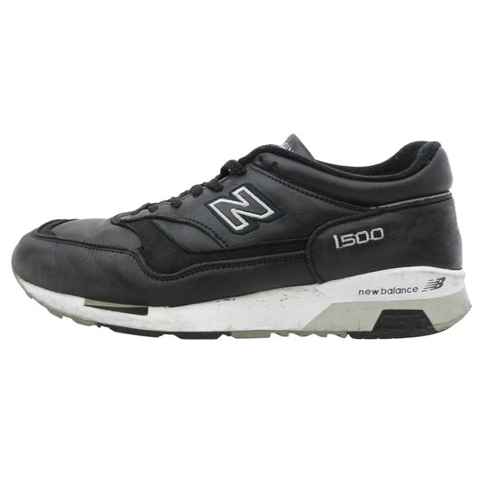 NEW BALANCE ニューバランス M1500BK M1500BK Black ブラック レザー スニーカー ブラック系 US9.5【中古】