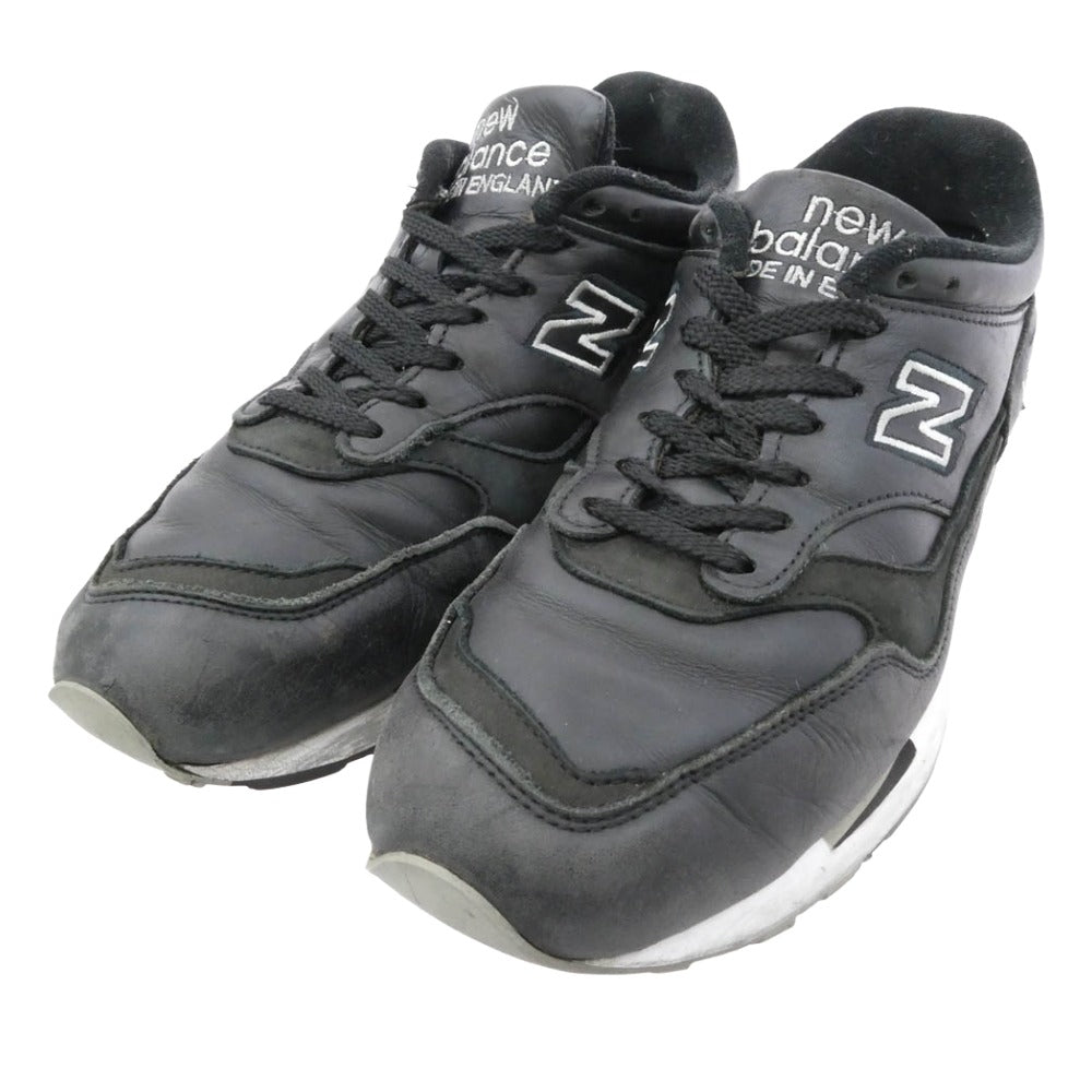 NEW BALANCE ニューバランス M1500BK M1500BK Black ブラック レザー スニーカー ブラック系 US9.5【中古】