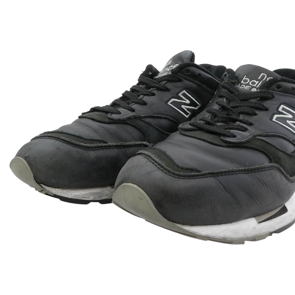 NEW BALANCE ニューバランス M1500BK M1500BK Black ブラック レザー スニーカー ブラック系 US9.5【中古】