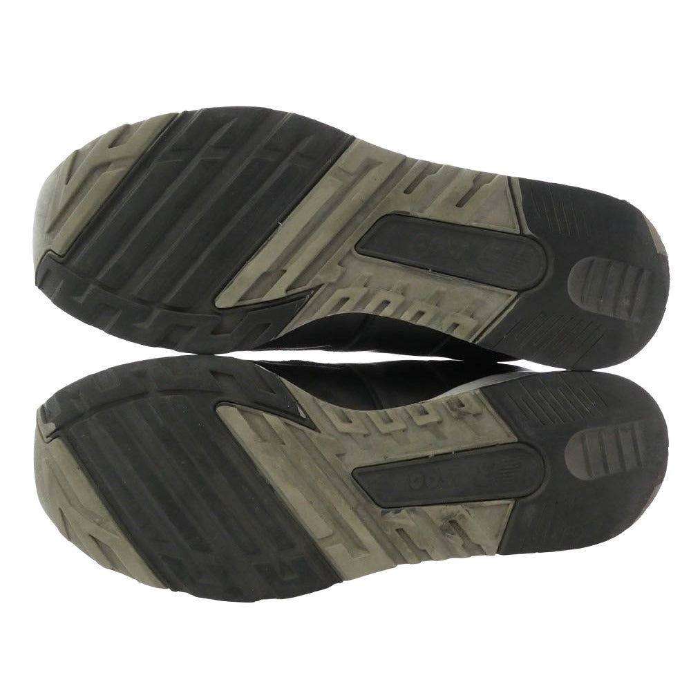 NEW BALANCE ニューバランス M1500BK M1500BK Black ブラック レザー スニーカー ブラック系 US9.5【中古】