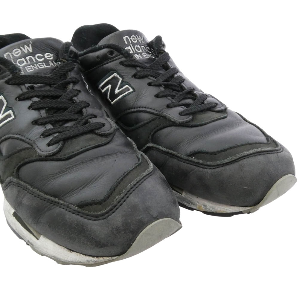 NEW BALANCE ニューバランス M1500BK M1500BK Black ブラック レザー スニーカー ブラック系 US9.5【中古】