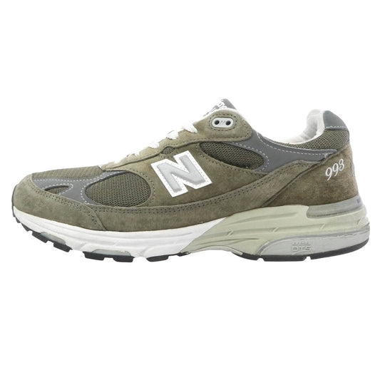 NEW BALANCE ニューバランス MR993MG 993 Military Green ミリタリーグリーン スエード スニーカー ダークブラウン系 27.5cm【中古】