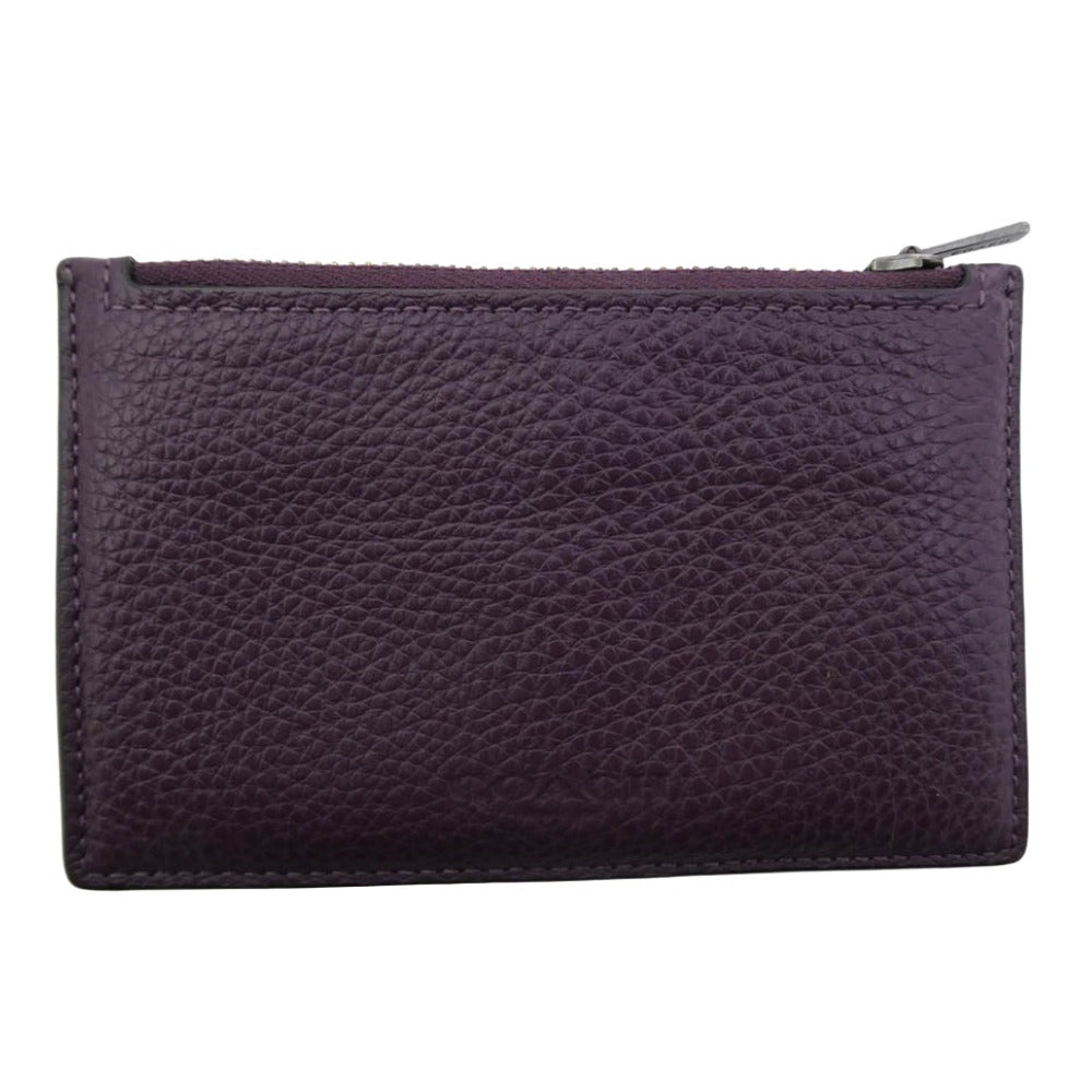 COACH コーチ C4280 フラグメントケース カード コイン ケース パープル系【中古】