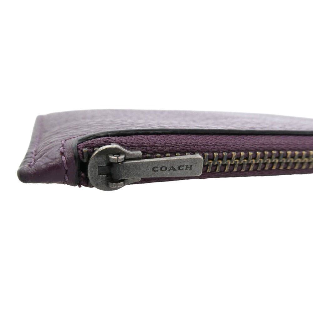 COACH コーチ C4280 フラグメントケース カード コイン ケース パープル系【中古】