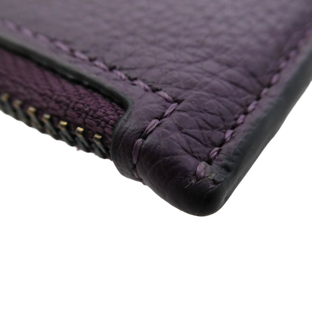 COACH コーチ C4280 フラグメントケース カード コイン ケース パープル系【中古】