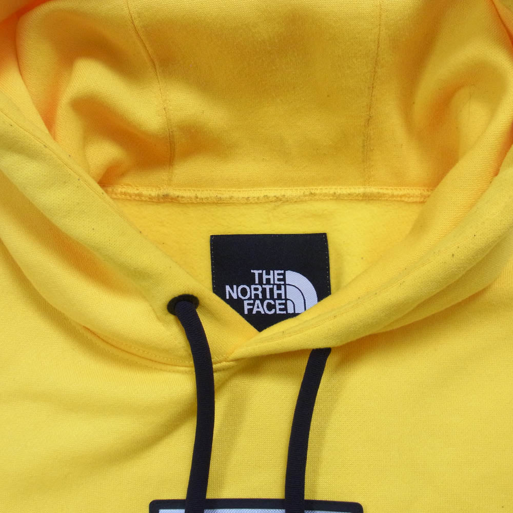 THE NORTH FACE ノースフェイス NT62001 EXPEDITION STEEP TECH LOGO HOODIE スティープテック フロント ラバーパッチ バック ロゴ プリント フーディー パーカー イエロー系 M【中古】