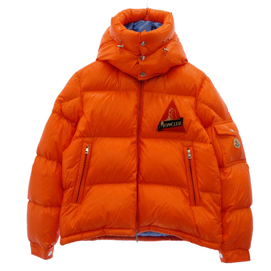 MONCLER モンクレール 19AW E20914191005 WILSON ウィルソン フロントロゴパッチ ダウン ジャケット オレンジ系 2【中古】