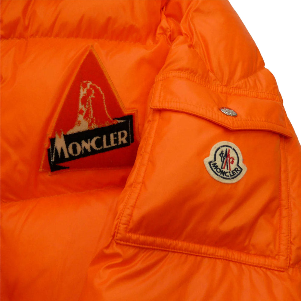 MONCLER モンクレール 19AW E20914191005 WILSON ウィルソン フロントロゴパッチ ダウン ジャケット オレンジ系 2【中古】