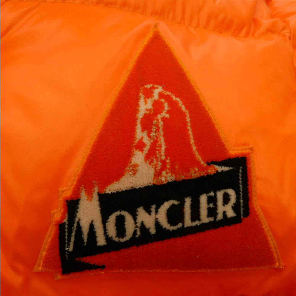 MONCLER モンクレール 19AW E20914191005 WILSON ウィルソン フロントロゴパッチ ダウン ジャケット オレンジ系 2【中古】