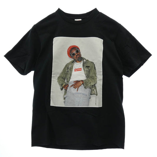 Supreme シュプリーム 22AW Andre 3000 Tee アンドレ フォト プリント 半袖 Tシャツ ブラック系 S【中古】