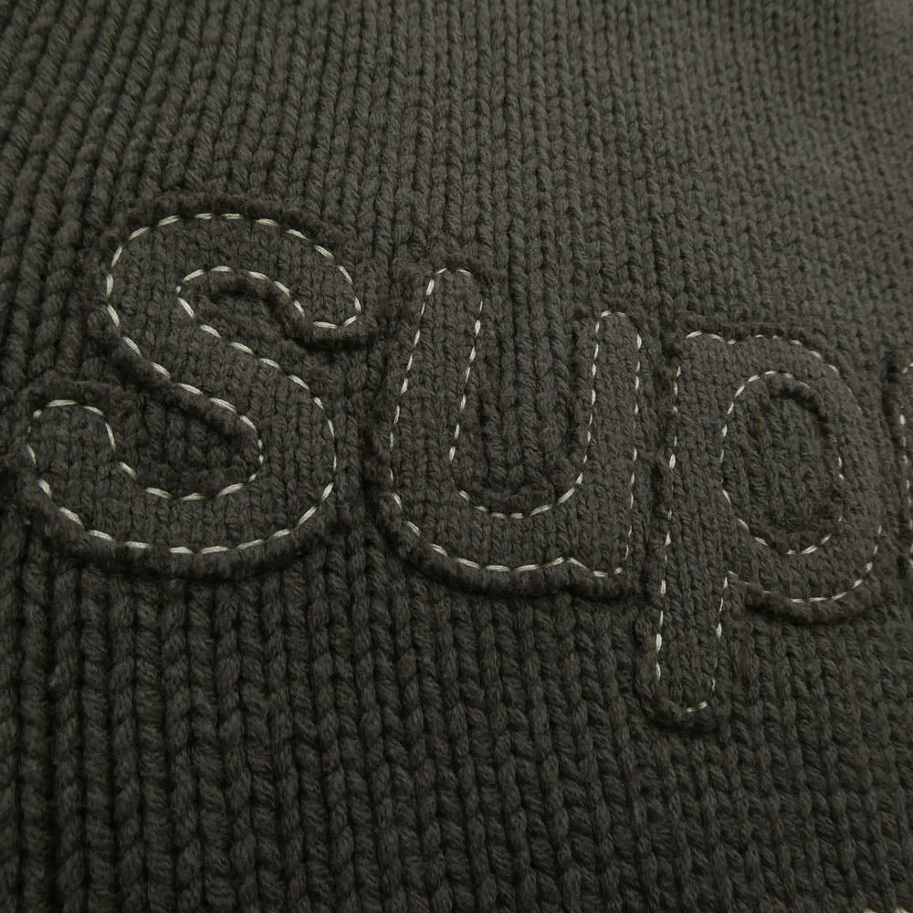 Supreme シュプリーム 25SS Tonal Applique Sweater トーナルアップリケ セーター ニット カーキ系 M【中古】 Supreme シュプリーム 25SS Tonal Applique Sweater トーナル