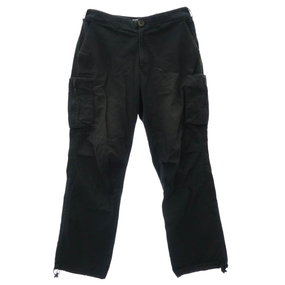 GOODENOUGH グッドイナフ 00s アーカイブ コットンツイル ボンテージ カーゴパンツ ブラック系 L【中古】