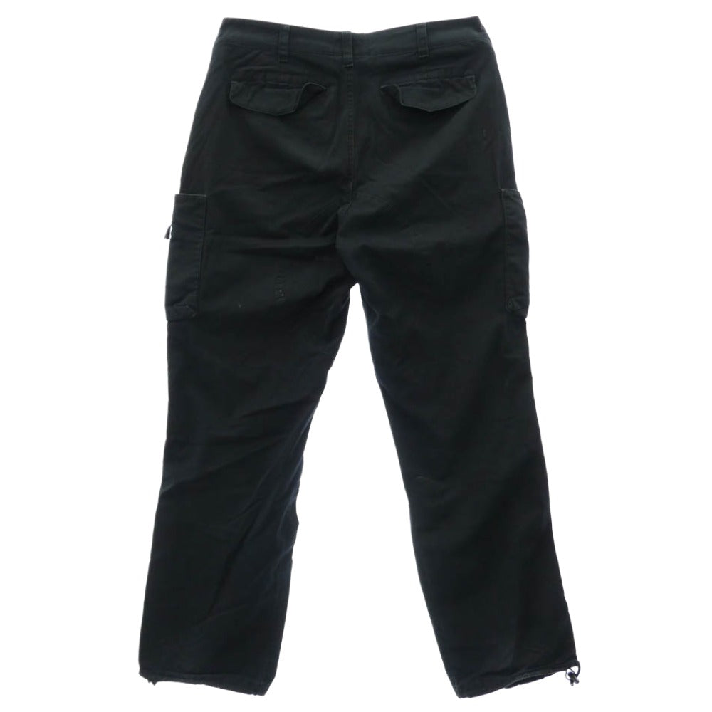 GOODENOUGH グッドイナフ 00s アーカイブ コットンツイル ボンテージ カーゴパンツ ブラック系 L【中古】
