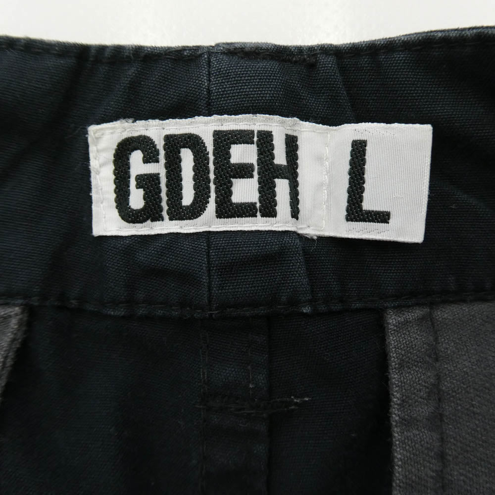 GOODENOUGH グッドイナフ 00s アーカイブ コットンツイル ボンテージ カーゴパンツ ブラック系 L【中古】