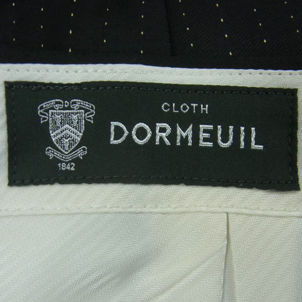WACKO MARIA ワコマリア 22SS 22SS-WMP-TR26 DOUMEUIL ドーメル社製生地 PLEATED TROUSERS TYPE-1 グリッター ストライプ プリーツ トラウザース スラックス パンツ ブラック系 S【極上美品】【中古】