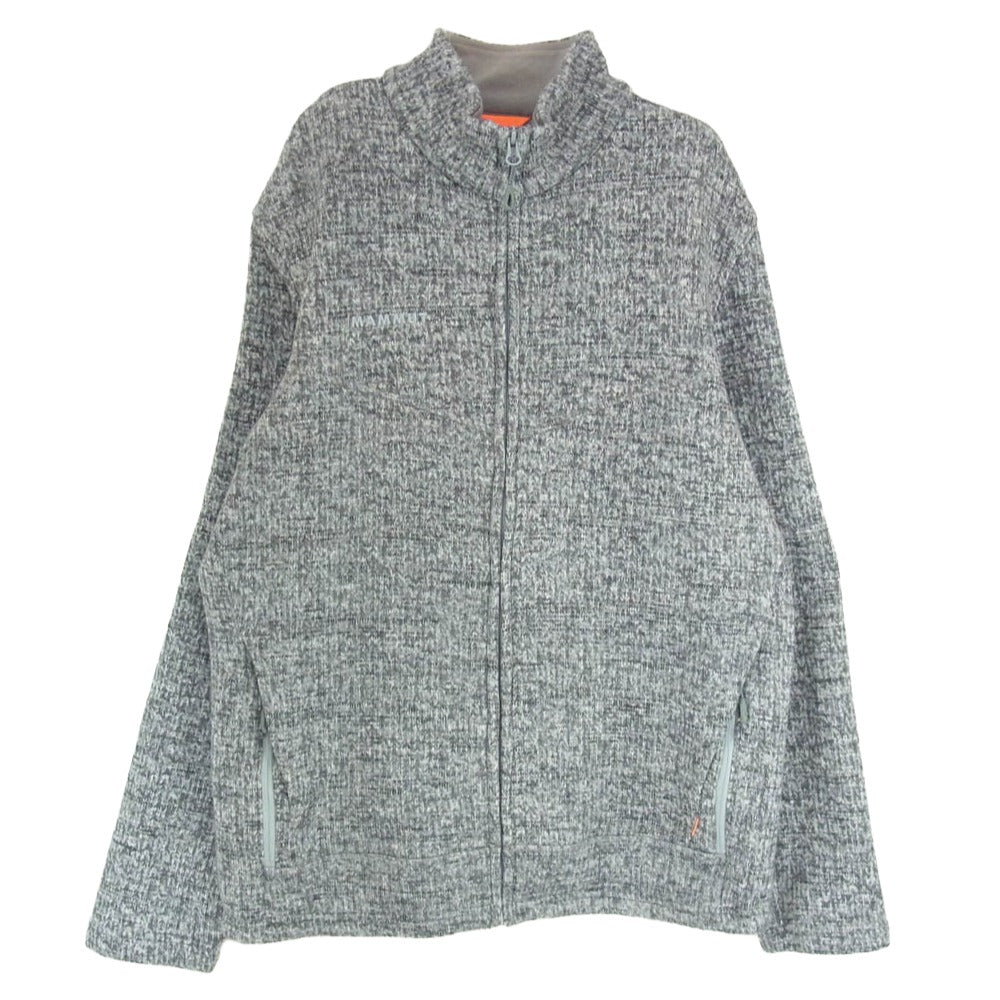 Mammut マムート 1014-01400 Chamuera ML Jacket カムエラ ロゴ刺繍 ニット フリースジャケット グレー系 XL【中古】