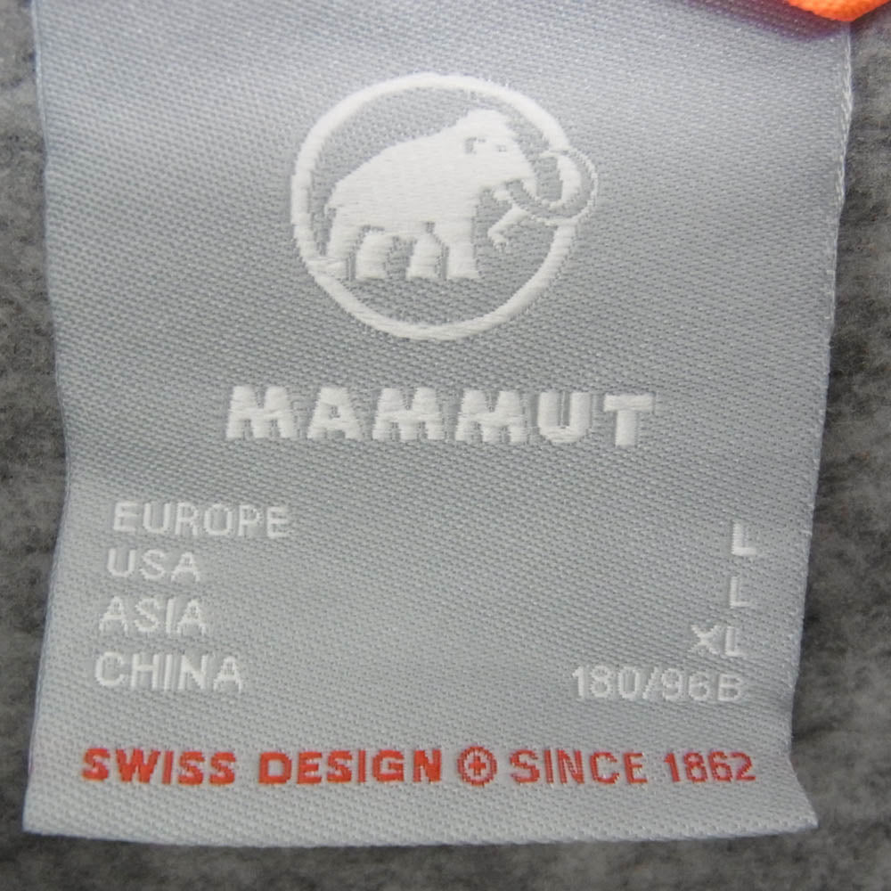 Mammut マムート 1014-01400 Chamuera ML Jacket カムエラ ロゴ刺繍 ニット フリースジャケット グレー系 XL【中古】