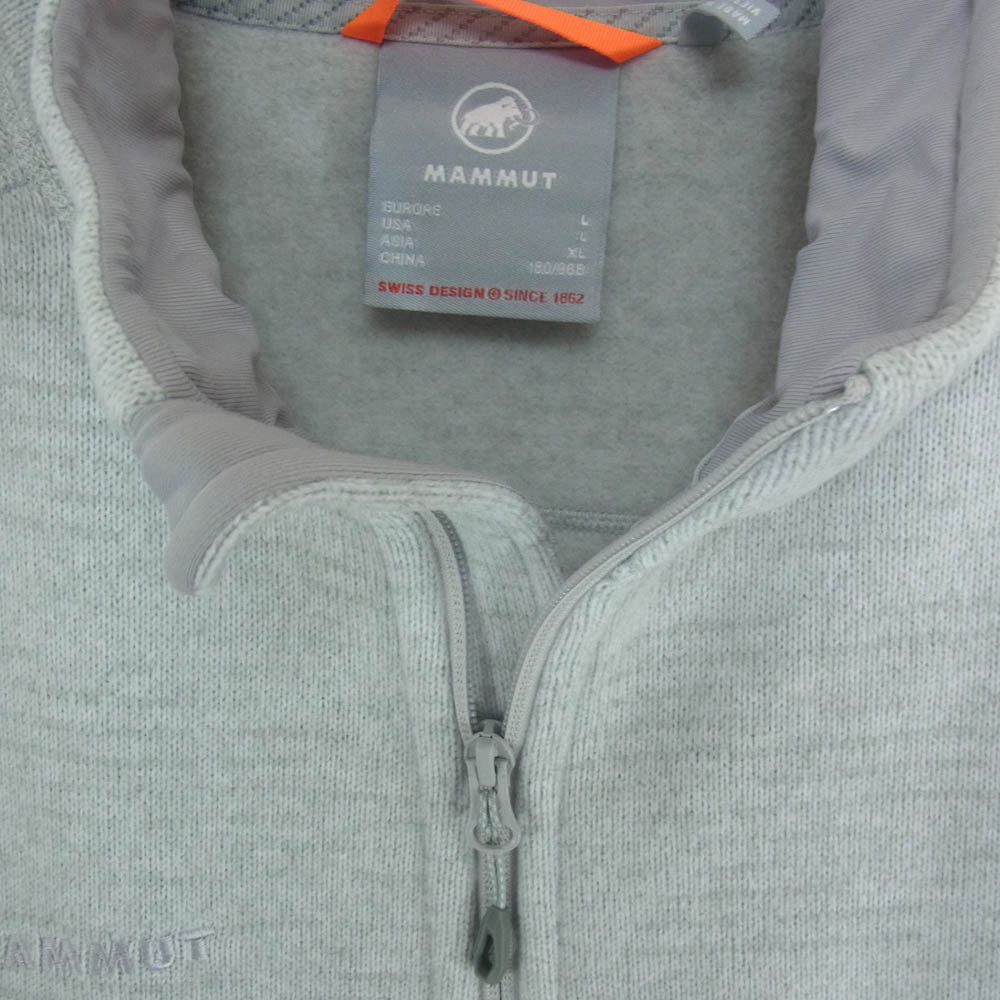 Mammut マムート 1014-05460 Arctic ML Jacket POLARTEC アークティック ミッドレイヤー ポーラテック フリースジャケット グレー系 XL【中古】