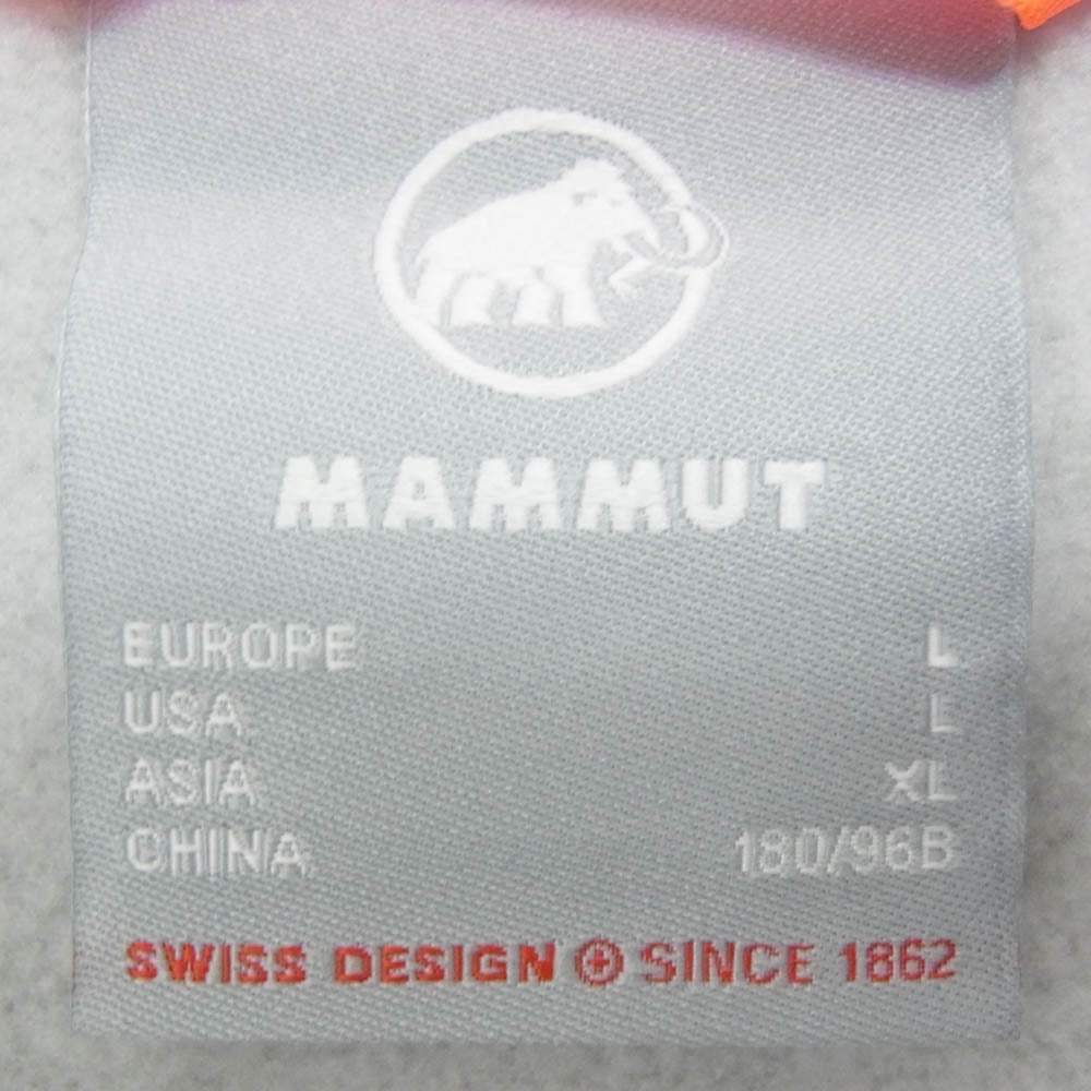 Mammut マムート 1014-05460 Arctic ML Jacket POLARTEC アークティック ミッドレイヤー ポーラテック フリースジャケット グレー系 XL【中古】