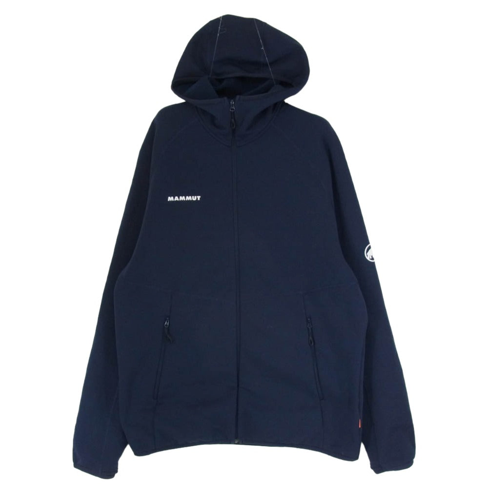 Mammut マムート 1014-04280 Aconcagua ML Hooded Jacket POLARTEC アコンカグア ミッドレイヤー ポーラテック フーデッド フリース ジャケット ネイビー系 XL【中古】