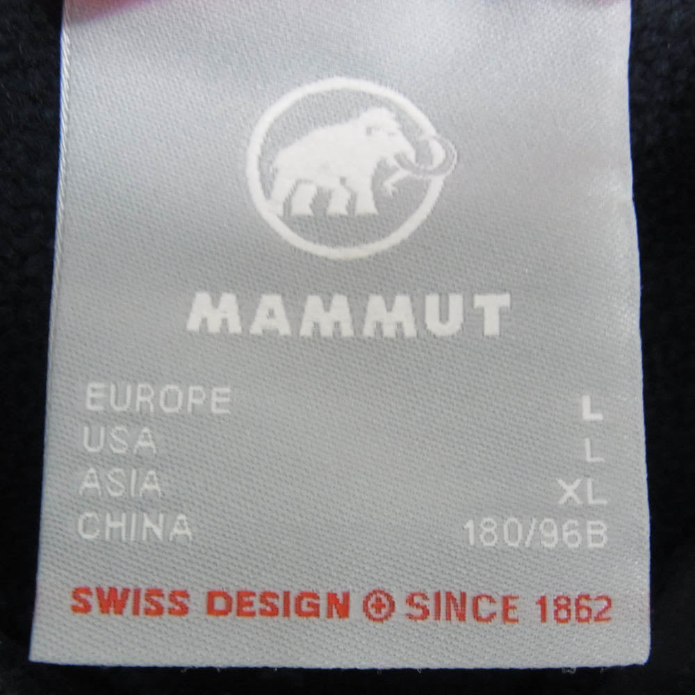 Mammut マムート 1014-04280 Aconcagua ML Hooded Jacket POLARTEC アコンカグア ミッドレイヤー ポーラテック フーデッド フリース ジャケット ネイビー系 XL【中古】
