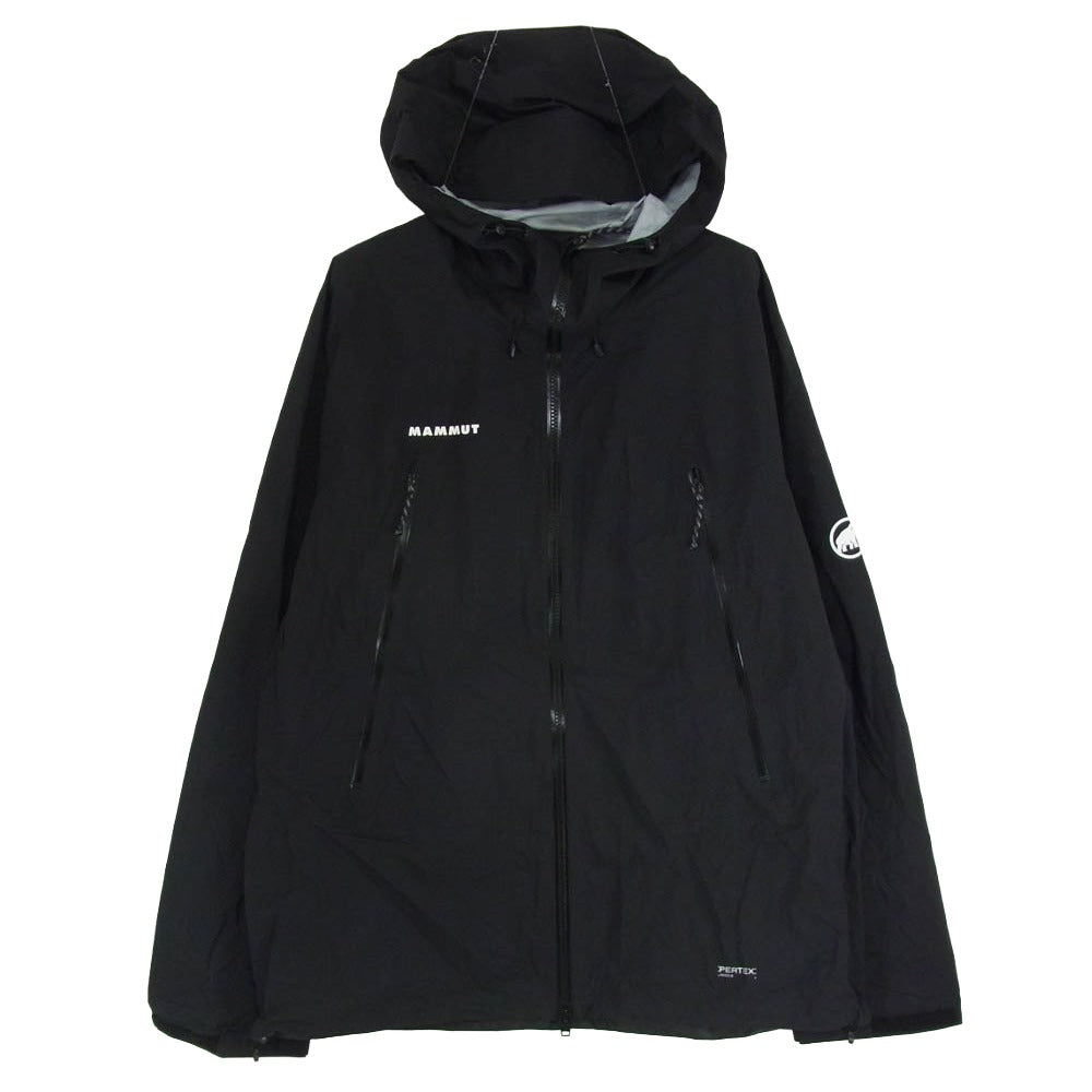 Mammut マムート 1010-32070 Masao Light 2.0 HS Hooded Jacket マサオ ライトハードシェル フーデッド ジャケット ブラック系 2XL【中古】