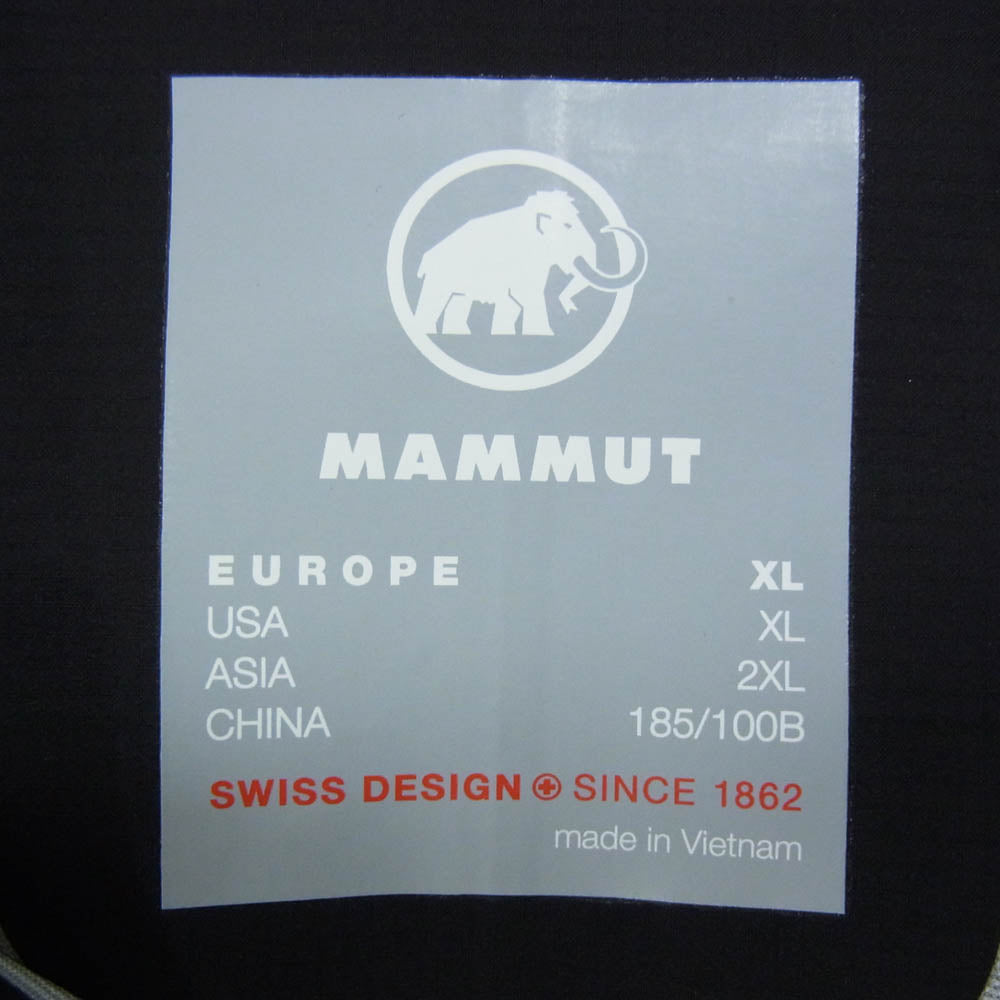 Mammut マムート 1010-32070 Masao Light 2.0 HS Hooded Jacket マサオ ライトハードシェル フーデッド ジャケット ブラック系 2XL【中古】
