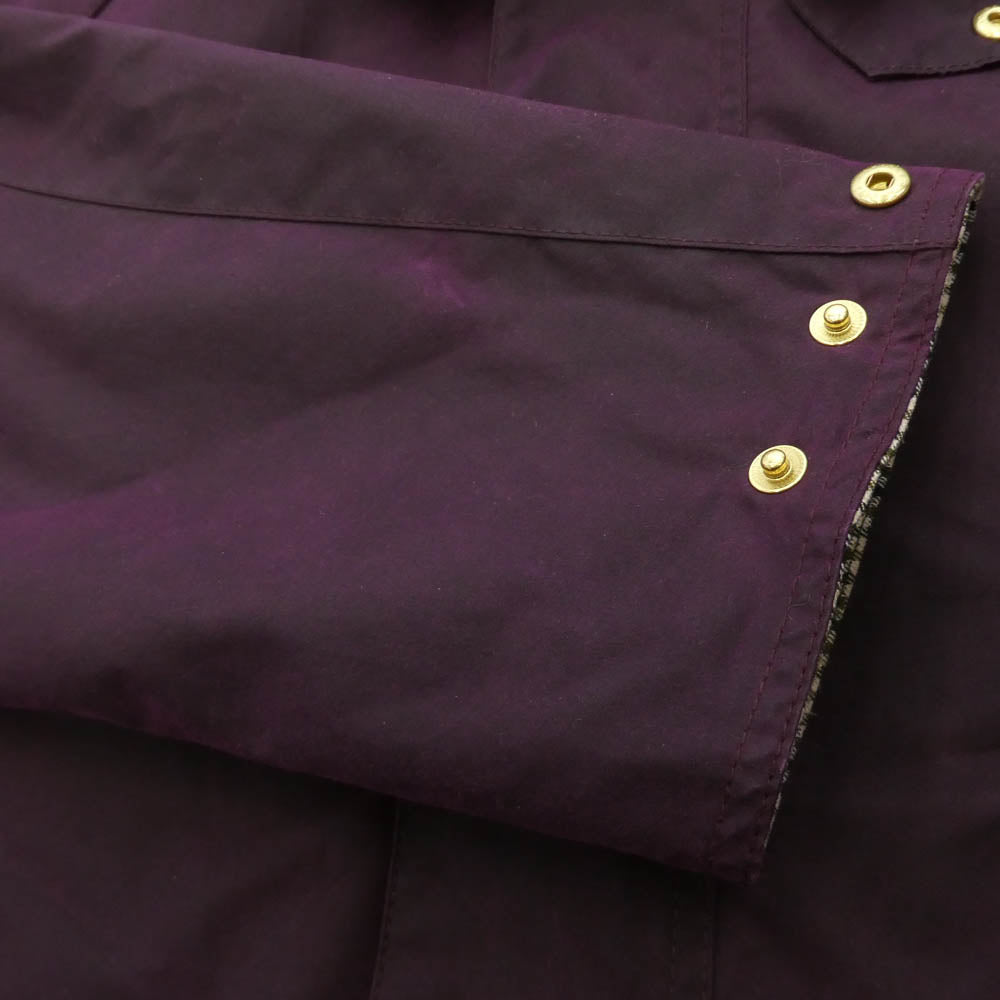 Barbour バブアー 23AW MWX2308PU71 BEAUTY&YOUTH ビューティーアンドユース別注 BEAUFORT OS WAX ビューフォート オイルド ワックス コート ジャケット パープル系 42【中古】