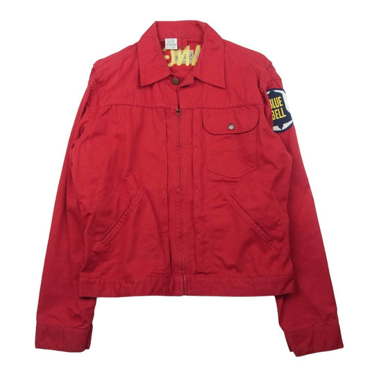 Wrangler ラングラー W9712 COTTON TWILL JACKET WITH EMBROIDERY バックロゴ チャンピオンジャケット レッド系 38【中古】